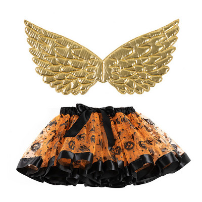 Merginos ir moterys Tutu Sijonai Wings Mergaičių kostiumas Helovino gimtadienio princesės suknelė Angelas Šviečiantys sparnai TuTu Sijonas Vakarėlis