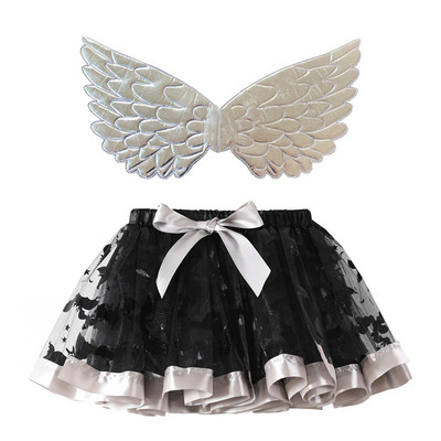 Merginos ir moterys Tutu Sijonai Wings Mergaičių kostiumas Helovino gimtadienio princesės suknelė Angelas Šviečiantys sparnai TuTu Sijonas Vakarėlis