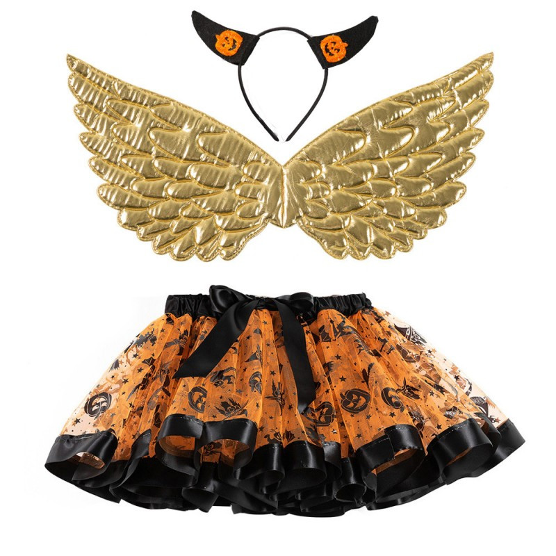 Merginos ir moterys Tutu Sijonai Wings Mergaičių kostiumas Helovino gimtadienio princesės suknelė Angelas Šviečiantys sparnai TuTu Sijonas Vakarėlis