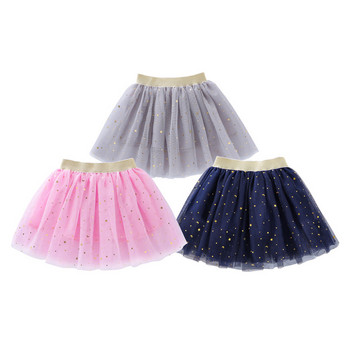 Μόδα Παιδικά Διχτυωτό Μίνι Φούστες Κορίτσια Πριγκίπισσα Αστέρια Glitter Dance Ballet Tutu Brand Sequin Party Girl Faldas Φούστα ελαστικά ρούχα