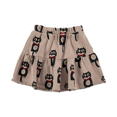 EnkeliBB Vaikų mergaičių rudens sijonas Animacinių filmų Mėnulio raštas BC Baby Girl Drabužiai Apačios Aukštu Liemeniu Jaukūs dizainerio sijonai mažyliams