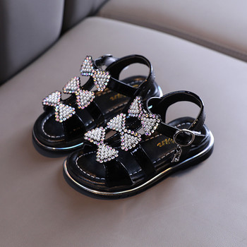 Обувки за момичета Сандали 2022 Нови летни детски принцеси Момичета Бебешки деца Меко дъно Нехлъзгащо се модно обувки с панделка Сладки универсални обувки