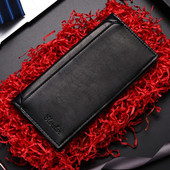 Elegantiška dviejų spalvų vyriška piniginė iš eko odos