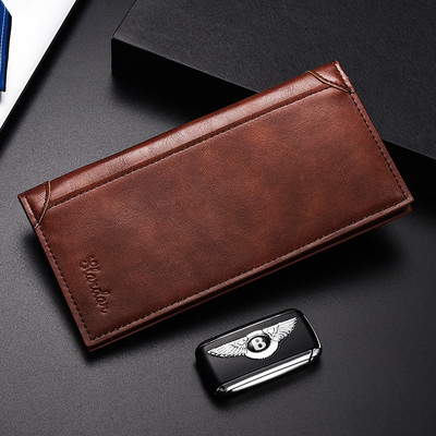 Elegantiška dviejų spalvų vyriška piniginė iš eko odos