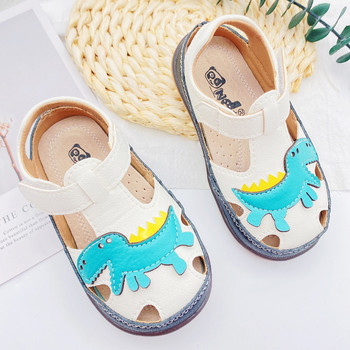 Rainbow Unicorn Бебешки обувки Момичета Детски плажни сандали за момчета Меко кожено дъно Неплъзгащи се защитни обувки Детски обувки Лято 2021