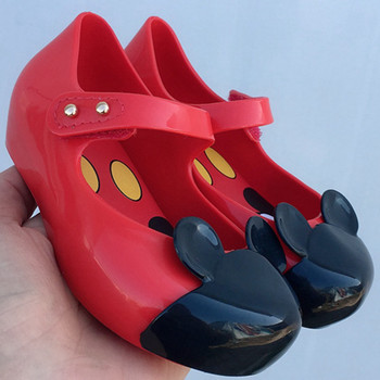 Mini Mlsa Classic Mouse Shoes 2021 New Summer Cute Cartoon Jelly Shoe Girl Неплъзгащи се детски плажни сандали за малки деца