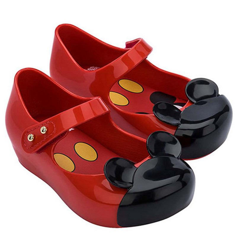 Mini Mlsa klasszikus egércipők 2021 új nyári aranyos rajzfilm zselés cipő lánynak csúszásmentes strandszandálok kisgyermekeknek