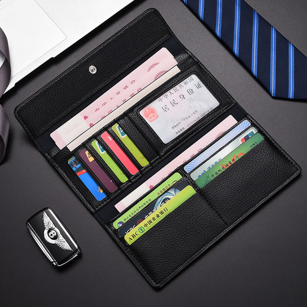 Fekete háromrészes férfi pénztárca