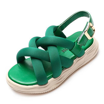 Moodsad tüdrukute sandaalid Pinkycolor Cross rihmaga konksu aasaga rannajalatsid lastele Printsess Pehmed Mugavad Paljajalu Laste Sandaalid