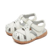 Pehme kinnise varba väljalõigatud lapsed Tüdrukute sandaalid lamedad väikelapse Suvekingad