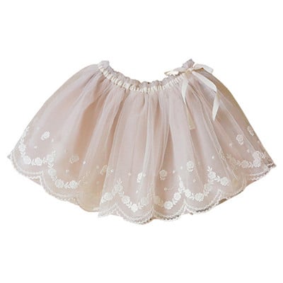 Nauji Baby Girls Tiulis Tutu Bloomers Kūdikių nėrinių siuvinėjimo trumpi sijonai Aukštos kokybės mergaičių raukiniai sijonai kūdikiams 0-12Y CL846