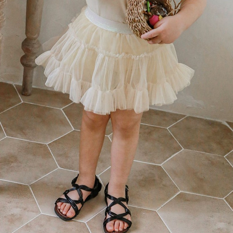 Nauji Baby Girls Tiulis Tutu Bloomers Kūdikių nėrinių siuvinėjimo trumpi sijonai Aukštos kokybės mergaičių raukiniai sijonai kūdikiams 0-12Y CL846