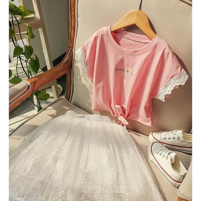 Letné dievčenské detské sukne, darček na Deň detí, módna univerzálna nafúknutá sukňa z tylu, vestido