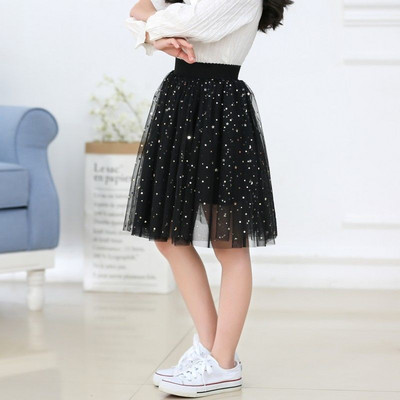 Letné dievčenské detské sukne, darček na Deň detí, módna univerzálna nafúknutá sukňa z tylu, vestido