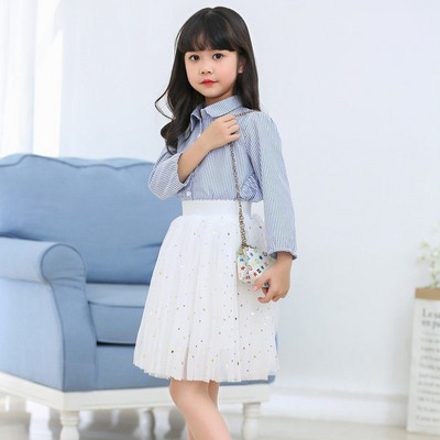 Letné dievčenské detské sukne, darček na Deň detí, módna univerzálna nafúknutá sukňa z tylu, vestido