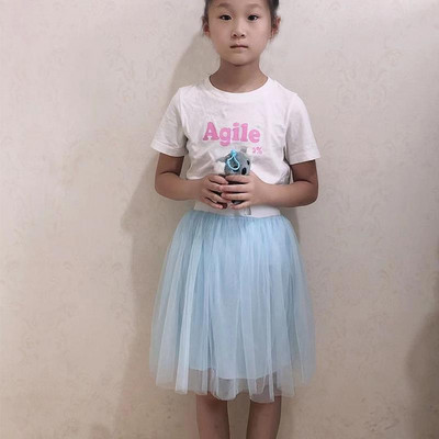 Letné dievčenské detské sukne, darček na Deň detí, módna univerzálna nafúknutá sukňa z tylu, vestido