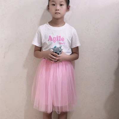 Letné dievčenské detské sukne, darček na Deň detí, módna univerzálna nafúknutá sukňa z tylu, vestido