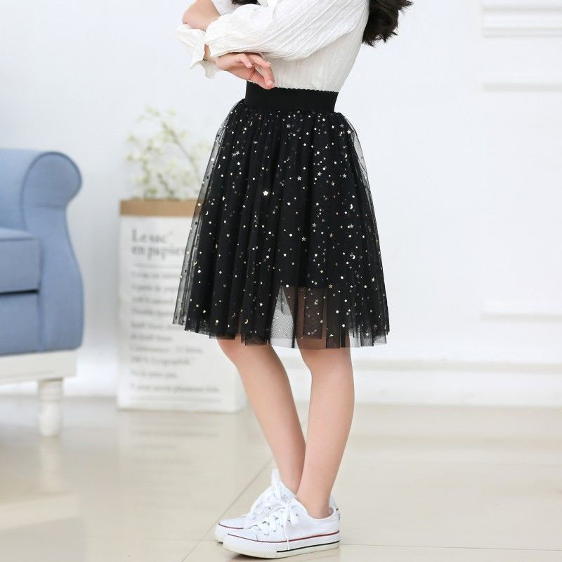 Letné dievčenské detské sukne, darček na Deň detí, módna univerzálna nafúknutá sukňa z tylu, vestido