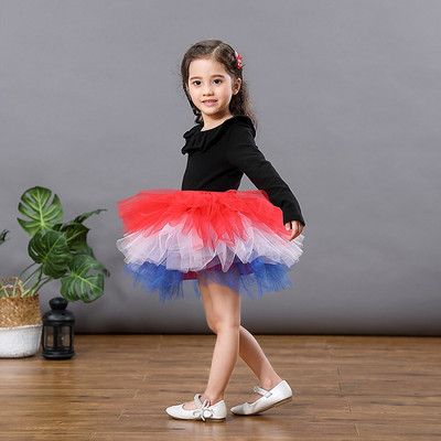 Fashion Girls Tutu Super bolyhos 6 rétegű alsószoknya Princess Ballet dance Tutu szoknya gyerekeknek torta szoknya karácsonyi gyerekruhák