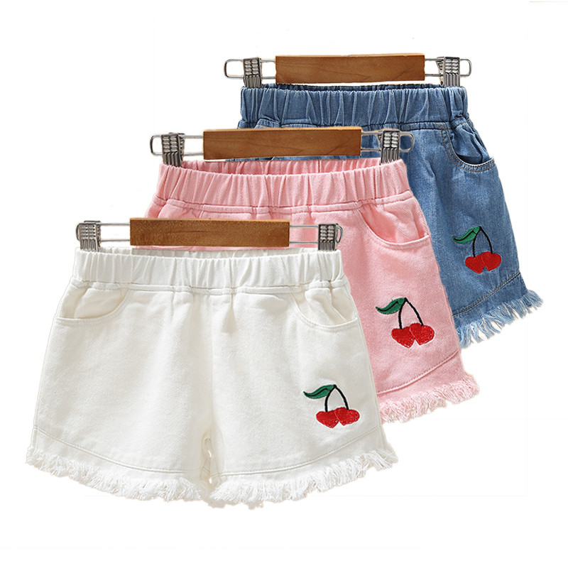 Džinsiniai mini sijonai mergaitėms 2021 m. vasara Nauji vaikiški rūbai medvilnė