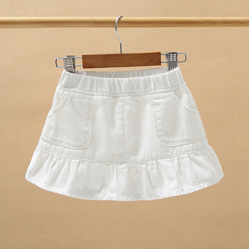 Džinsiniai mini sijonai mergaitėms 2021 m. vasara Nauji vaikiški rūbai medvilnė