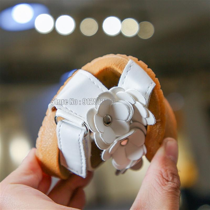 Mergaičių vidutinio dydžio vaikiški sandalai gėlėmis, miela princesė Minkšti kokybiški paplūdimio mergaičių batai