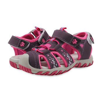 Детски обувки Сандали за момичета Летни сандали със затворени пръсти за момичета Детски плажни сандали за малки деца Размер 21-32
