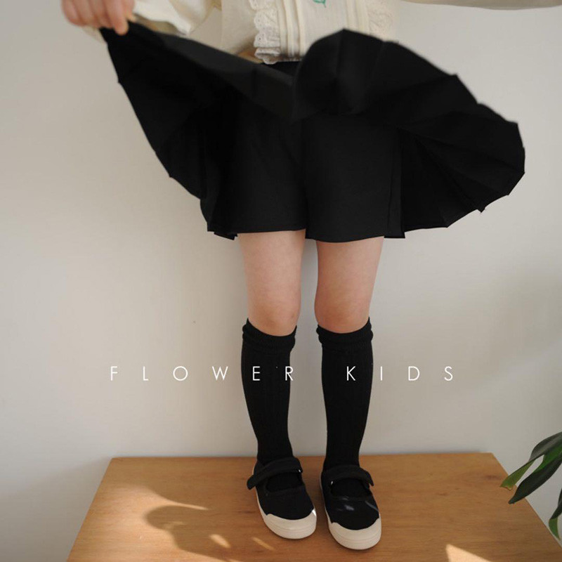 Vasaros pavasario mergaičių klostuotas sijonas mažiems vaikams Sijonas kūdikiams Vaikams sijonas vaikiški drabužiai Madingi preppy stiliaus klostuoti juodi 1-13Y