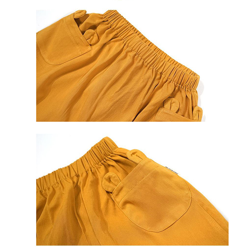 Sijonai Vaikams 2022 m. Vasaros nauji kūdikių rūbai mergaitėms Laisvalaikio triušio kišenės Medvilninis sijonas mergaitėms Mažiems vaikams Dovanos gimtadienio proga 3–8 m.