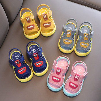 Летни сандали за бебета, момчета, момичета, обувки за малко дете, обувки с мека подметка, плоска гума, модни спортни ежедневни плажни сладки сандали, детски обувки