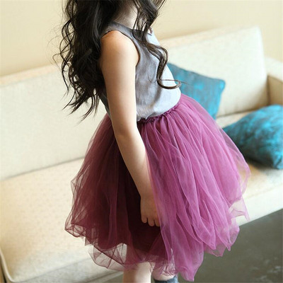 2020 tavaszi nyári gyermekszoknyák bolyhos, puha tüll lányok szoknyák hosszú lányok szoknyák 2-12 éves gyerekeknek, hálós labdaruha szoknya
