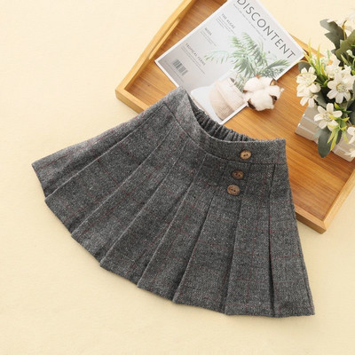 Mergaičių languoti sijonai Pavasario rudeniniai vaikams Plisuoti sijonai, apatiniai vaikams Pledai Princesės mados sijonas