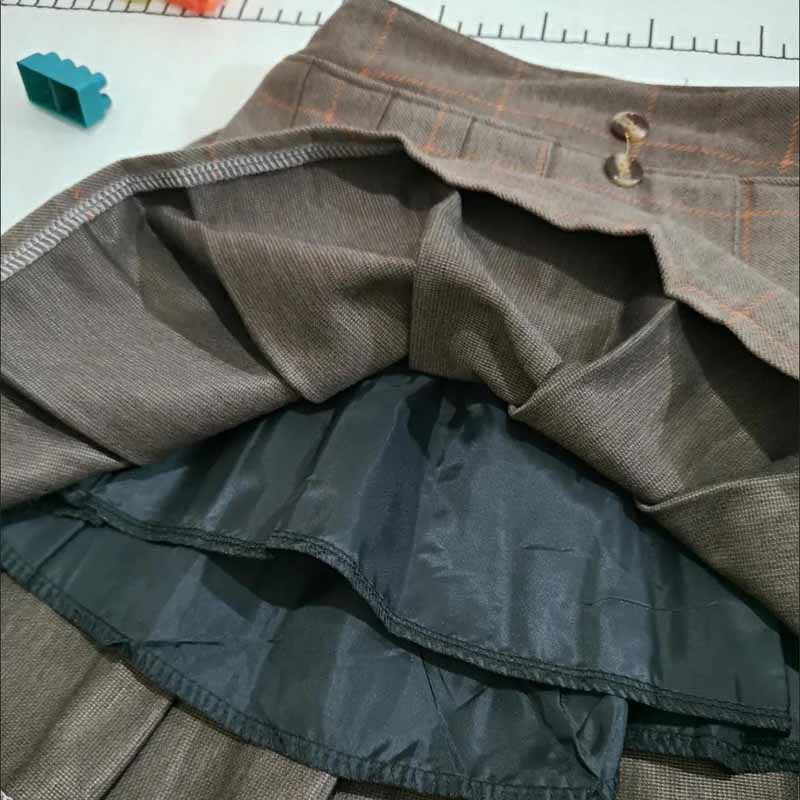 Mergaičių languoti sijonai Pavasario rudeniniai vaikams Plisuoti sijonai, apatiniai vaikams Pledai Princesės mados sijonas