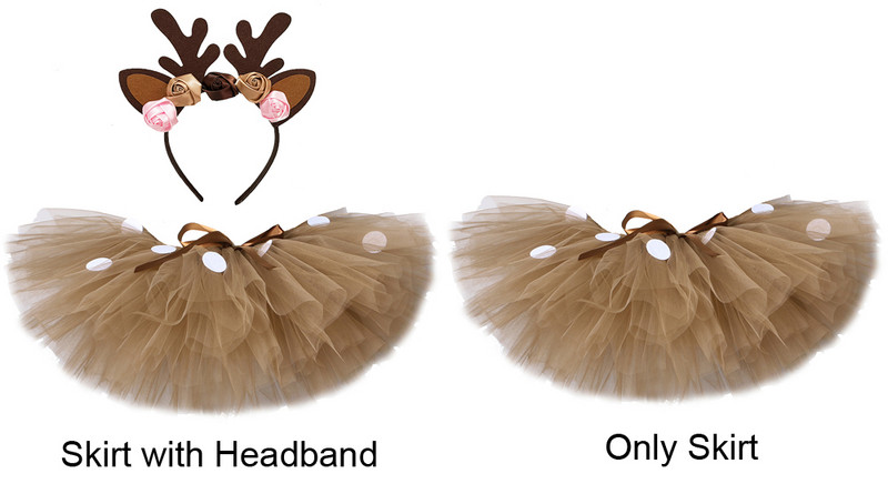 Odjeća za djevojčice Jelen zec Tutu suknja za djecu Božićni kostim sobova Odjeća za malu djevojčicu Dječje rođendanske suknje 1-14Y