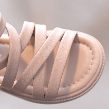 2022 Летни обувки Сандали за момичета Сандали с нитове Сандали Ботуши Детски обувки Гладиаторски сандали Заден цип Ромски обувки за принцеса Дете