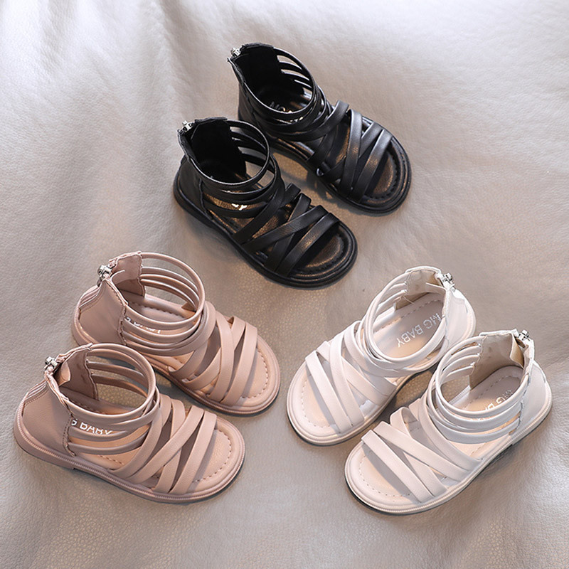 2022. aasta suvekingad Tüdrukutele Sandaalid Needid Sandaalid Saapad Ristiseotud Lastejalatsid Gladiaator Sandaalid Selg Lukk Roma Printsessikingad Laps