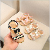 NAUJI madingi vaikiški sandalai vasariniai vaikiški sandalai mergaitems atvirais nosiais princesiški bateliai neslystantys kūdikiams