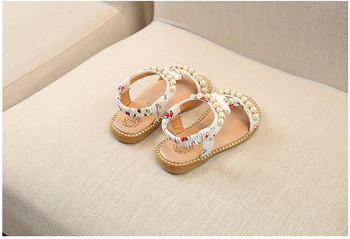 ΝΕΑ μόδα Παιδικά Σανδάλια καλοκαιρινά παιδικά σανδάλια κοριτσίστικα παπούτσια πριγκίπισσα με χάντρες αντιολισθητικά παπούτσια για μωρά