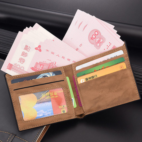 Elegáns férfi pénztárca eko bőrből, felirattal