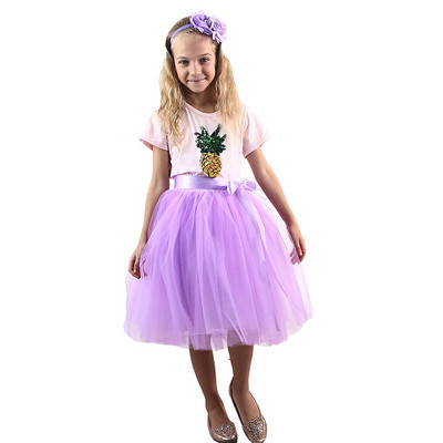 Nauji tiulio mergaičių sijonai Princesė Spalvingi Tutu Ilgi Sijonai Elastinga Juosmuo Šifonas Vaikams Ballinė suknelė Drabužiai Vaikiški Drabužiai