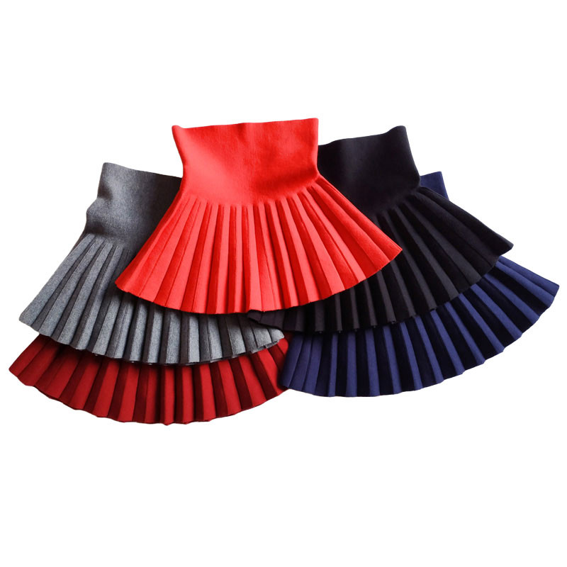 2-12 éves kisgyermek Kislány Őszi Tél Hercegnő Rakott miniszoknyák Gyermekruházat Lányok Kötött Rövid szoknya Tutu Gyerekruhák