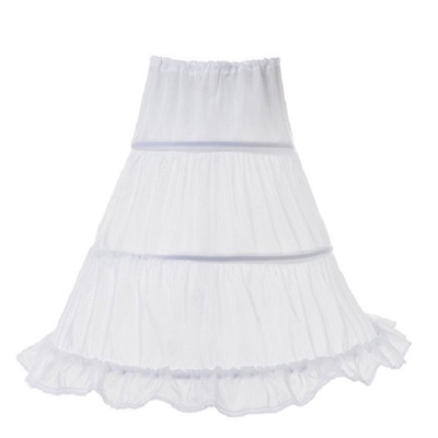 Ünnepi fehér lány szoknya alsószoknya egyrétegű gyerek krinolin csipke díszítés virág lány ruha alsószoknya elasztikus derék húzózsinór