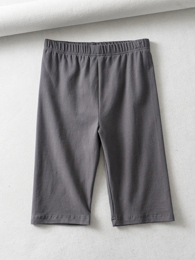 seksualūs moteriški medvilniniai aukštu juosmeniu elastingi grynos spalvos ploni moteriški dviračio šortai iki kelių