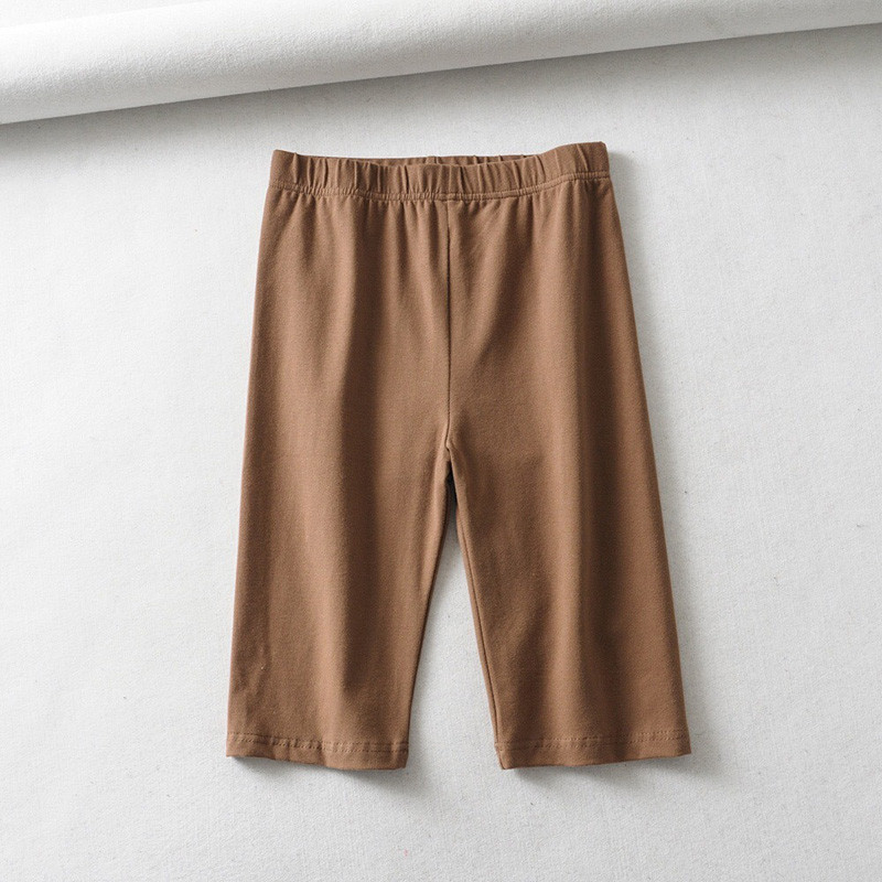 seksualūs moteriški medvilniniai aukštu juosmeniu elastingi grynos spalvos ploni moteriški dviračio šortai iki kelių