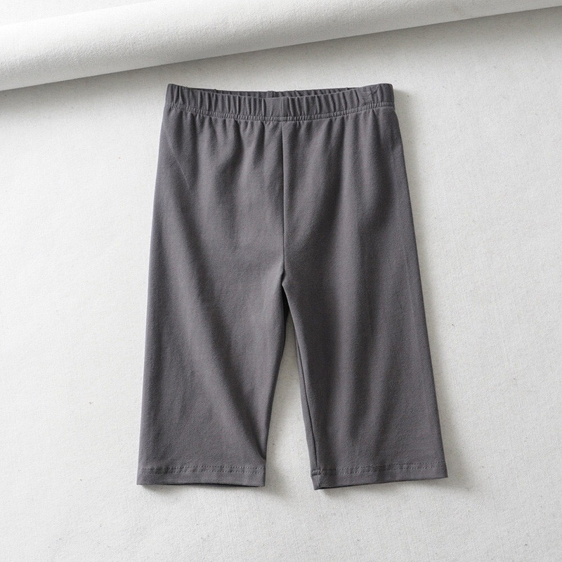 seksualūs moteriški medvilniniai aukštu juosmeniu elastingi grynos spalvos ploni moteriški dviračio šortai iki kelių