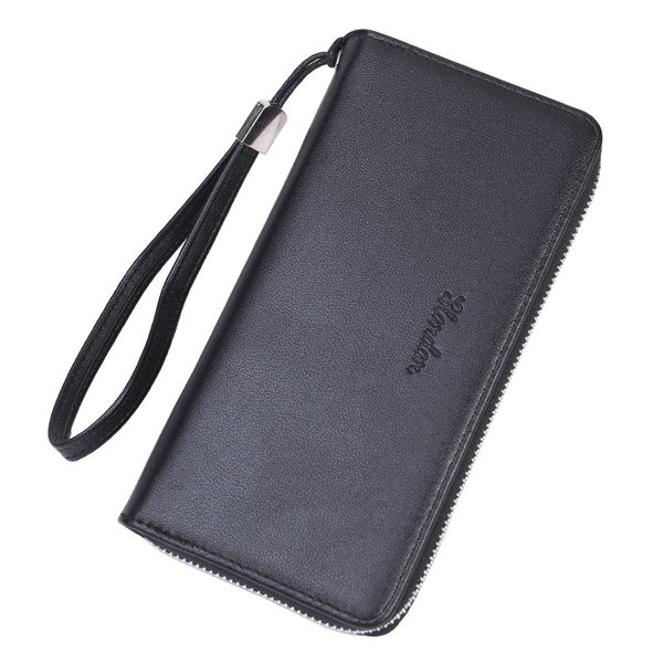 Vyriška odinė piniginė su užtrauktuku