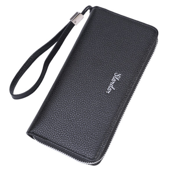 Vyriška odinė piniginė su užtrauktuku