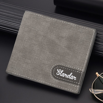 Portofel barbatesc elegant din piele ecologica cu inscriptie