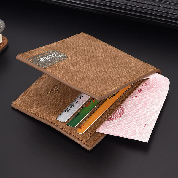 Portofel barbatesc elegant din piele ecologica cu inscriptie