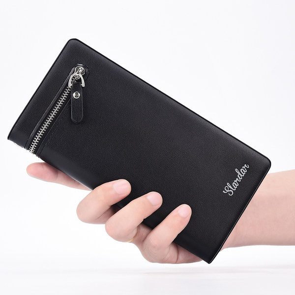 Vyriška piniginė su užtrauktuku kreditinėms kortelėms